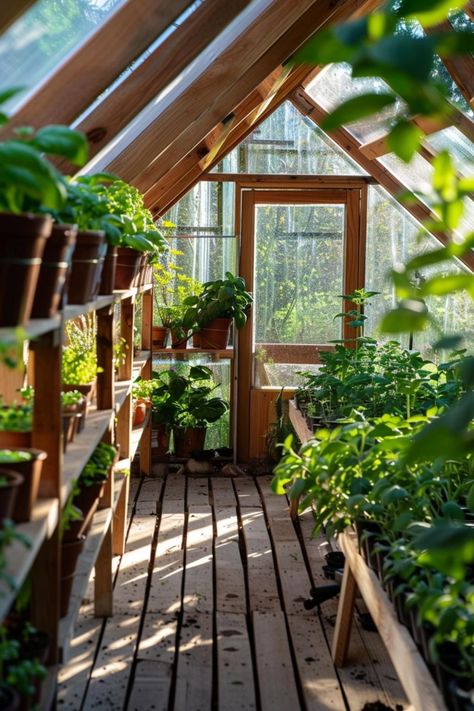 30 Greenhouse Ideas: Creative Designs for Your Home Garden Sustainable Indoor Garden, Succulent Greenhouse, Amazing Greenhouse, Greenhouse Layout, Rustic Greenhouses, Solar Greenhouse, Outdoor Greenhouse, Vegetable Garden Tips, Nursery Garden