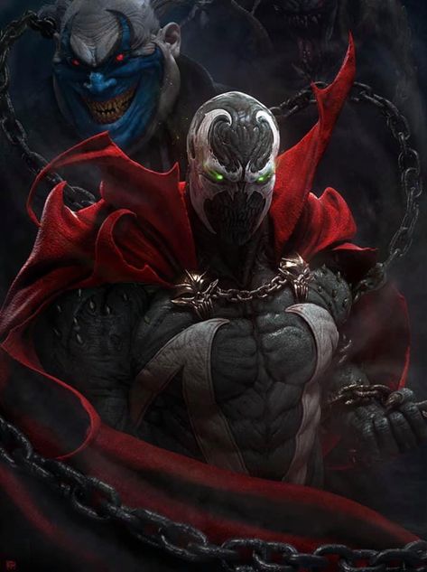 Spawn Clown, Spawn Marvel, Spawn Characters, Spawn Comics, Todd Mcfarlane, Wallpaper Iphone Wallpaper, Image Comics, Comic Movies, Batman Comics