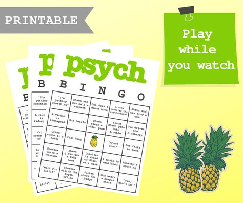 Excited to share the latest addition to my #etsy shop: Psych TV Show Bingo . Psych Bingo . Digital Download . Psych Party . Psych Themed Party https://etsy.me/3a8YuHl #green #bacheloretteparty #yellow #partygame #bridalshowergame #bingo #digitalprintable #diyprintable Psych Party Ideas, Psych Birthday Party, Psych Themed Birthday Party, Psych Themed Party, Psych Party, Blacklist Tv Show, Psych Tv Show, Free Printable Bingo Cards, Bingo Online