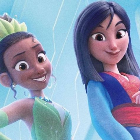 Tiana & Mulan Disney Princess Comics, Tiana Disney, Disney Princess Tiana, Disney Board, Mulan Disney, Disney Nerd, Princess Tiana, Princesa Disney, Pinturas Disney