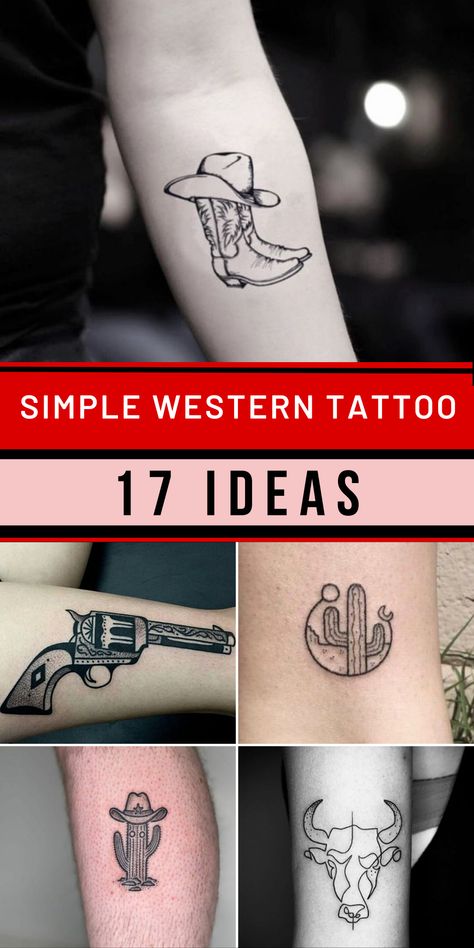 Dive into a collection of simple western tattoos for men, capturing the rugged charm of the wild west in minimalist designs. These tattoos pay homage to western culture with straightforward and impactful symbols. Whether you're interested in a small revolver, a silhouette of a cowboy on a horse, or other western-inspired icons, these tattoos offer a stylish representation of the west. Country Collar Bone Tattoo, Matching Horse Tattoos For Best Friends, Small Rustic Tattoos For Women, Fine Line Native American Tattoo, Western Friendship Tattoos, Cowgirl Boots Tattoo Ideas, Cowboy Matching Tattoos, Cowboy Themed Tattoo, Cowboy Tattoo Simple