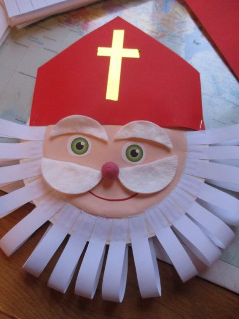 Sv Nikola Ideas For Kids, Mos Nicolae Craft, Saint Nicholas Crafts For Kids, Sveti Nikola, St Claus, Santa Claus Crafts, St Nicholas Day, Advent Activities, Christmas Kindergarten