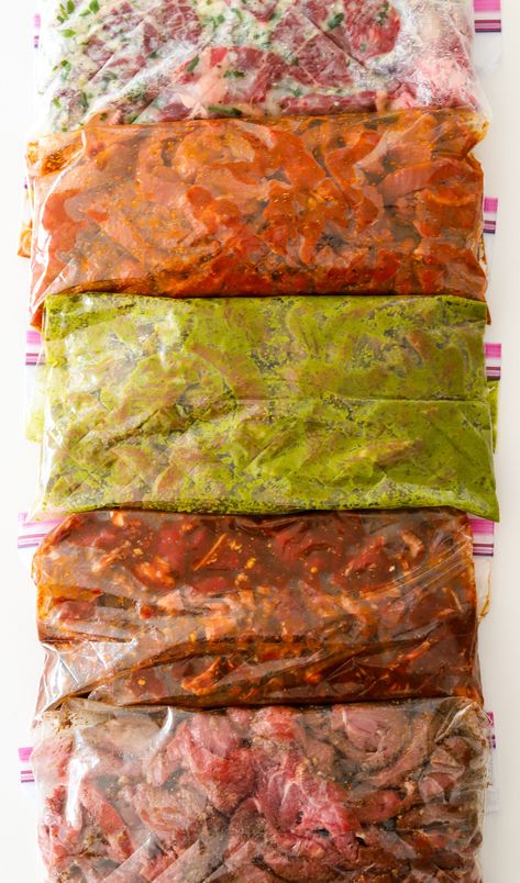 » 5 Steak Marinades Moribyan Recipes, Cheese Fatayer, Postpartum Recipes, Steak Marinades, Bulgogi Marinade, Flap Steak, Persian Chicken, Chimichurri Steak, Freezer Dinners