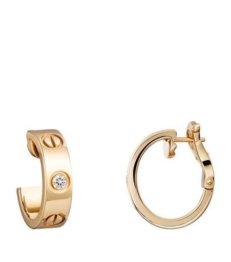 Diamond Earrings Tiffany, Cartier Rose Gold, Cartier Earrings, Arabic Jewelry, Rose Gold Hoop Earrings, Gold Bangles For Women, Tiffany Earrings, Earrings Diamond, Classy Jewelry