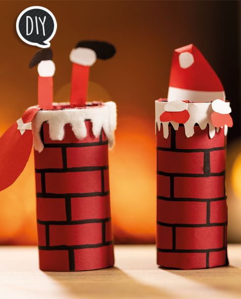 Deco Table Noel Diy, Cute Holiday Crafts, Deco Noel Diy, Diy Noel Decoration, Christmas Toilet Paper Roll Crafts, Homemade Xmas Decorations, Christmas Crafts Diy Gifts, Art Noel, Christmas Toilet Paper