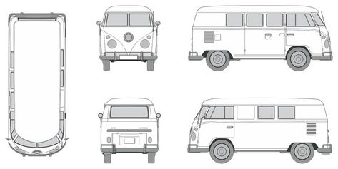 Download vehicle template for designing vehicle wrap for Volkswagen T-2 1978 Van. Van Template, 3d Topology, Van Volkswagen, Volkswagen Minibus, Volkswagen Van, Van Wrap, Volkswagen Camper, Vehicle Wrap, Car Wraps