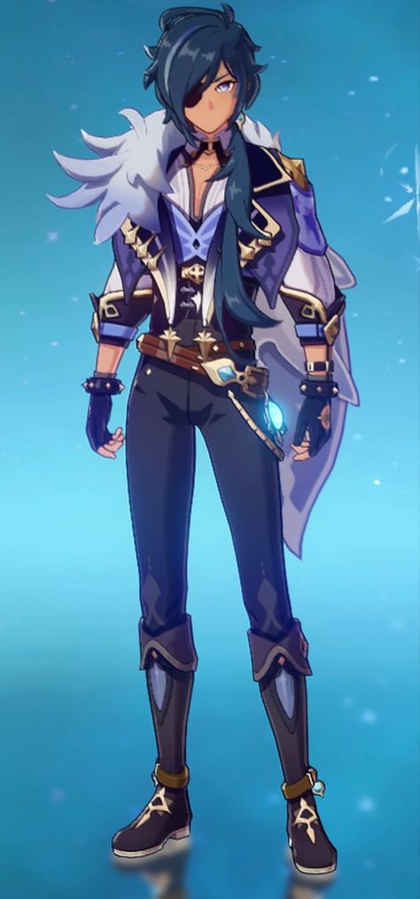 Kaeya Genshin Outfit, Kaeya Reference, Kaeya Character Design, Kaeya Outfits, Keya Genshin, Kaeya Outfit, Keaya Genshin Impact, Kaeya Redesign, Kaeya Genshin Impact