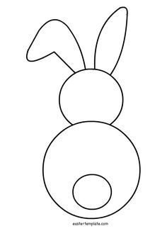 Påskeaktiviteter For Barn, Easter Bunny Template, Bunny Templates, Easter Templates, Bunny Silhouette, Easter Bunny Crafts, Easter Projects, Easter Art, Easter Signs