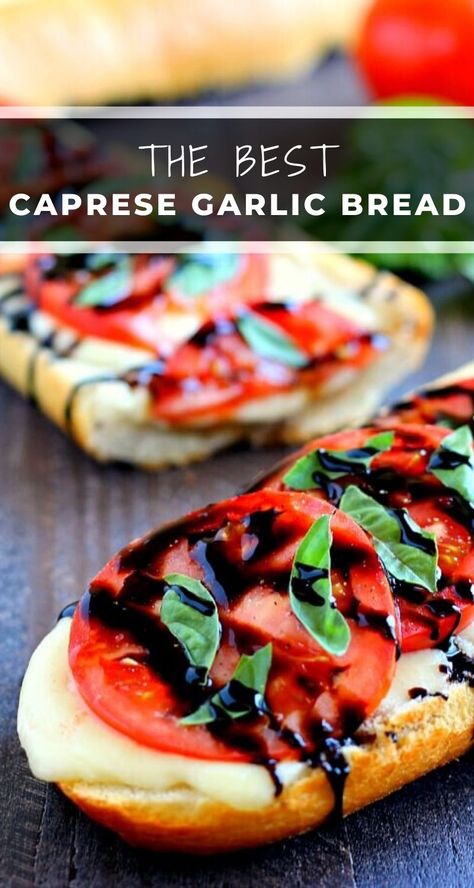 Mozzarella Tomato Basil Toast, Garlic Bread Topping Ideas, Mozzarella Tomato Bruschetta, Tomatoes And Mozzarella Caprese, Mozzarella Tomato Recipes, Mozerella And Tomato Sandwich, Bread With Tomato And Basil, Tomato Caprese Sandwich, Tomato Basil Mozzarella French Bread