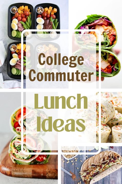 College Student Lunches On The Go, College Commuter Lunch Ideas, Healthy College Lunches, Healthy Student Meals, College Commuter, Easy Student Meals, Protein For Breakfast, College Meal Prep, College Dinners