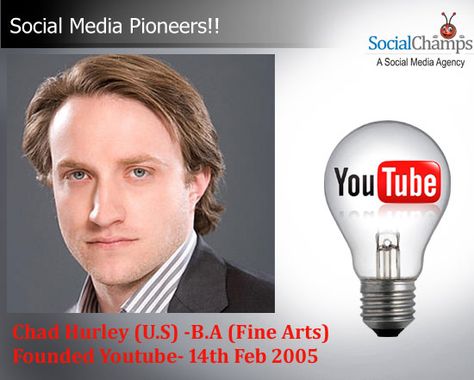 Chad Hurley - Youtube Chad Hurley, Paper Crafts, Social Media, Media