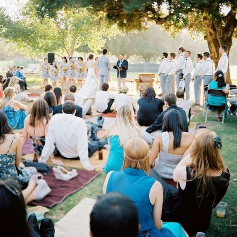 Picnic Wedding Ideas, Wedding Ceremony Seating, Wedding Picnic, Picnic Style, Picnic Wedding, Ceremony Seating, Ceremony Ideas, Wedding Seating, Casual Wedding