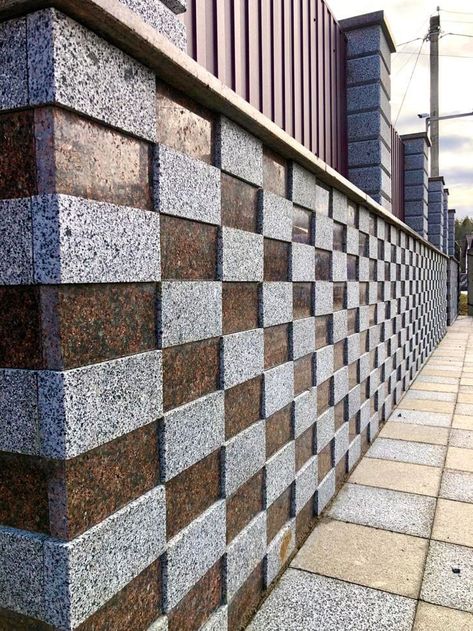 Granite Wall Design, Compound Wall Ideas, Bathroom Wall Tile Design, Fence Wall Design, Marble Flooring Design, Compound Wall Design, Gate Wall Design, Front Wall Design, House Fence Design