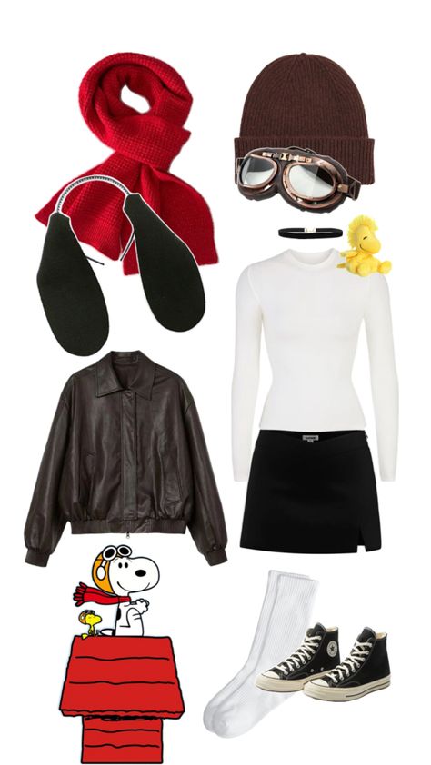 Halloween Costume items to be a pilot snoopy Snoopy Costume Diy, Snoopy Diy, Snoopy Costume, Pilot Costume, Matching Outfits Best Friend, Snoopy Halloween, Holloween Costume, Trendy Halloween Costumes, College Halloween