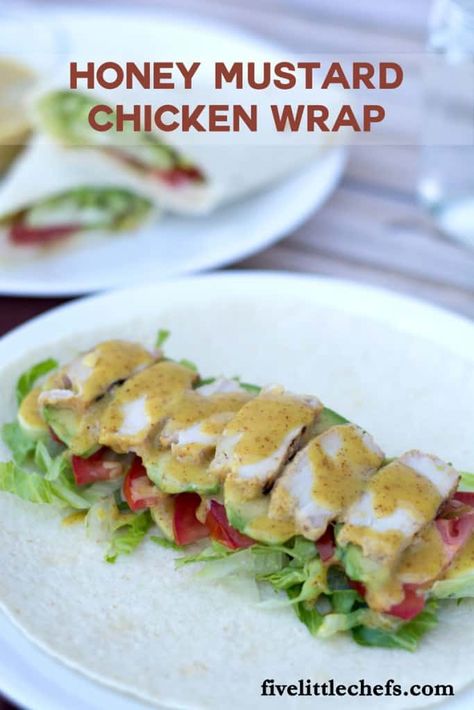 Hispanic Surnames, Honey Mustard Chicken Wrap, Honey Mustard Grilled Chicken, Home Chicken, Happy Habits, Mini Croissants, Protein Food, Chicken Wrap, Beach Food