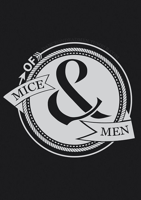 Of mice and men logo Mice And Men, Crown The Empire, Band Quotes, Men Logo, Inspirational Songs, Of Mice And Men, Band Stuff, Rock Punk, A Day To Remember