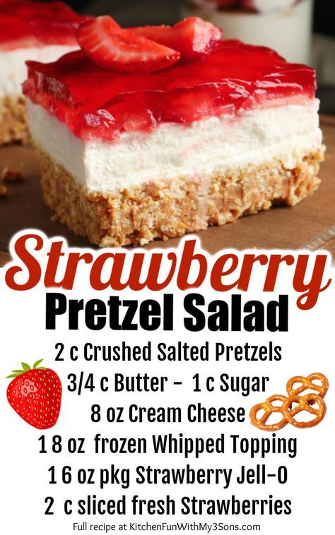 Pickle Platter, Pretzel Salad Recipe, Strawberry Pretzel Salad Recipe, Strawberry Pretzel Dessert, Cheesecake Layer, Strawberry Pretzel Salad, Pretzel Salad, Pretzel Crust, Strawberry Pretzel