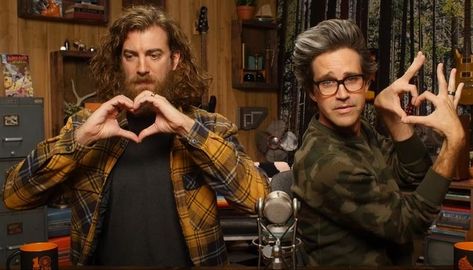 Link Good Mythical Morning, Rhett And Link Pfp, Rhett And Link Funny, Rhett Mclaughlin, Good Mythical Morning, Rhett And Link, Old Stuff, Smosh, Mythical Beast