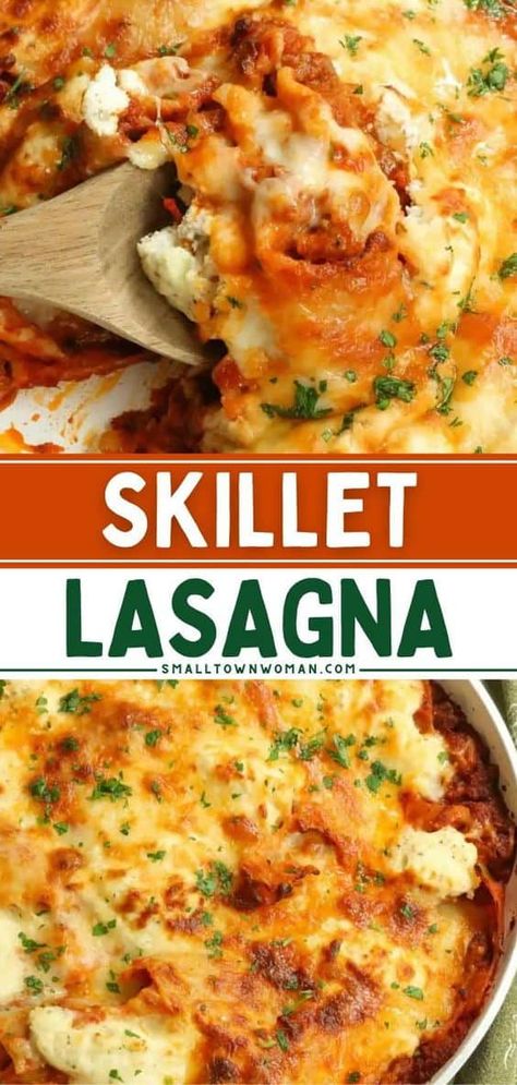 Lasagna With Pepperoni, Meat Lasagna Recipe No Ricotta, Simple Garden Salad, Lasagna With Meat Sauce And Ricotta, One Skillet Lasagna, Meat Lasagna Without Ricotta Cheese, Skillet Lasagna With Ricotta, Saucy Lasagna Recipe, Pasta Receipes