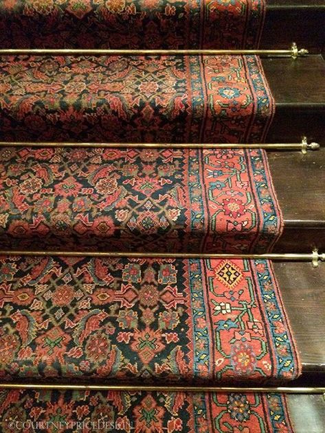 Rhinelander Mansion, Home of Ralph Lauren NYC Men's Flagship Store Carpeted Stairs, Staircase Runner, Beautiful Stairs, Stair Rods, Stair Case, Painted Stairs, Foyer Decorating, Wood Stairs, Up House