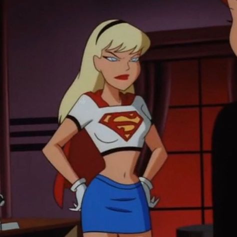 Kara Kent, Superman The Animated Series, Justice League Animated, Dc Comics Girls, Supergirl Dc, Girl Cartoon Characters, Bruce Timm, Arte Dc Comics, Super Girl