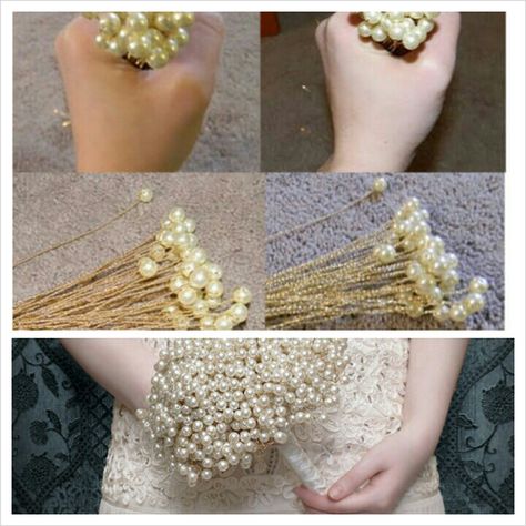 Pearls' Bouquet How to Handmade Jewelry Diy, Fashion Shop, My Wedding, Wedding Bouquet, Paper Flowers, Handmade Jewelry, Beads, Flowers, Quick Saves