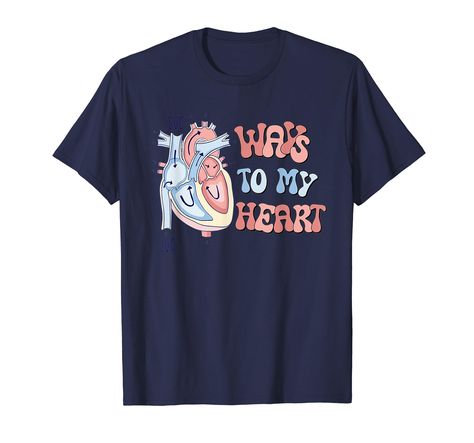 PRICES MAY VARY. Ways To My Heart Shirt, Cardiac Nurse Shirt, Cardiac Surgeons Shirt, Cardiologist Shirt, Critical Care Nurse Tee, Funny Cardiology Tee Cardiac Nurse Shirt, Cardiologist Shirt, Funny Cardiology Tee, Critical Care Nurse, Cardiac Surgeons, Ways To My Heart tee, healthcare worker, anatomical heart, cardiology doctor, funny doctor shirt, funny nurse shirt, funny icu shirt, medical tshirt Lightweight, Classic fit, Double-needle sleeve and bottom hem Doctor Funny, Critical Care Nurse, Cardiac Nurse, Cardiac Nursing, Funny Nurse Shirts, Critical Care Nursing, Doctor Humor, Nurse Shirts, Funny Nurse