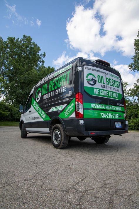 Mobile Oil Change Business, Oil Change Service, Auto Service Center, Transit Van, Van Wrap, Vehicle Wrap, Kitchen Organization Diy, Vehicle Wraps, Car Wrap Design