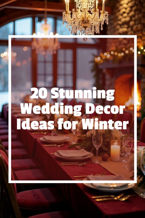 Dreaming of a magical winter wonderland wedding? Did you know that your wedding decor winter choices can transform any venue into a cozy fairy tale? Discover enchanting ideas with snowy white table settings, elegant evergreen centerpieces, and shimmering icicle lights. Unlock tips for seasonal floral arrangements and rustic-chic touches that will wow your guests. Click to dive into a world of frosty elegance and style your big day with a bit of winter charm! Evergreen Wedding Table Decor, Winter Wedding Centerpieces Long Table, Winter Wedding Centerpieces Round Table, Winter Wedding Candle Centerpieces, Christmas Wedding Table Settings, Winter Wedding Decorations Elegant, December Wedding Reception, Evergreen Centerpieces, Winter Wedding Centerpieces Diy