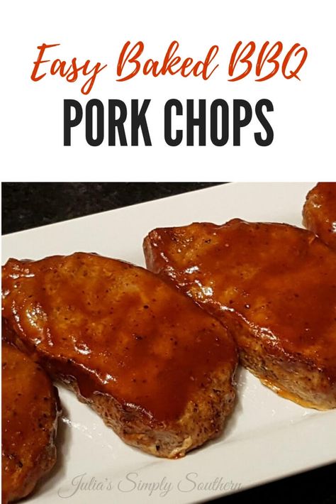 Are you searching for easy pork chop recipes? These oven baked barbecue pork chops are easy and tasty after a long busy day #familydinner #porkchops #BBQ #EasyRecipes Bbq Sauce Pork Chops, Bbq Pork Chops In The Oven, Barbecue Boneless Pork Chops, Bbq Pork Chops In Oven Boneless, Oven Bbq Pork Chops, Different Ways To Make Pork Chops, Barbecued Pork Chops In The Oven, Barbecue Pork Chops Oven, Baked Barbecue Pork Chops