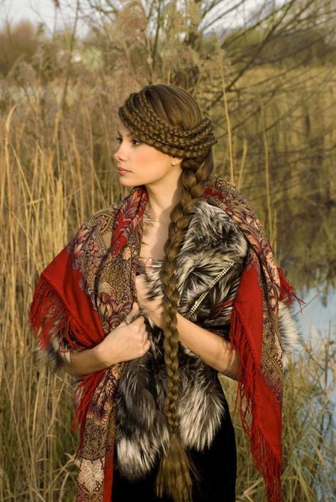 Russian braid Russian Hairstyles, Slavic Clothing, Russian Culture, Long Braids, Wedding Hairstyles For Long Hair, Popular Hairstyles, Hair Pictures, Elegant Hairstyles, Long Hair Cuts