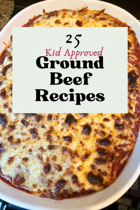 Get 25 easy and delicious ground beef recipes that are healthy and kid-approved. These simple meals are packed with flavor and perfect for quick dinners! Gluten Free Ground Beef Pasta Recipes, Meals With Frozen Ground Beef, What To Use Ground Beef For, Things To Make With Burger Ground Beef, Dinner Recipes For Two Ground Beef, Beef Ground Recipes Easy Dinners, 3 Lbs Ground Beef Recipes, Super Simple Ground Beef Recipes, Ground Beef Fast Dinner