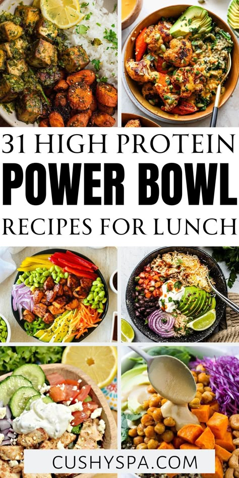 Master high protein meal prep with our lunch bowls that are perfect for staying on track with your fitness goals. These healthy lunch recipes are not only nutritious but also serve as great healthy meal ideas for a busy week. Healthy Hot Lunch Meal Prep, Healthy Lunch Ideas For Work Low Carb, Lunch Meal Prep Healthy High Protein, Healthy Lunch Prep Recipes, Lunch Prep Bowls, Health Protein Meals, Well Balanced Meal Prep, Meal Prep For The Week Bowls, How To Eat High Protein Diet