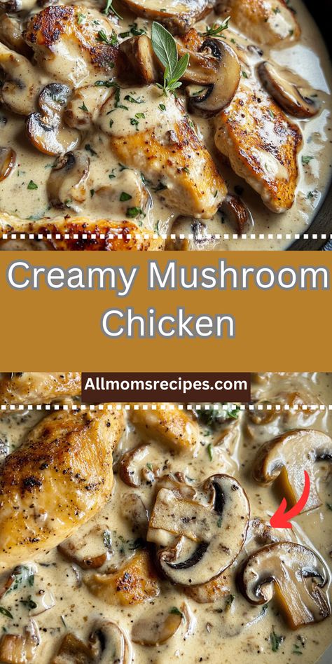 Tender, juicy Creamy Mushroom Chicken smothered in a rich garlic-Parmesan mushroom sauce! 🍄🥘 This one-pan recipe is quick, easy, and packed with deep, comforting flavors. Perfect over mashed potatoes, pasta, or rice. Save this now and try it today!

#CreamyMushroomChicken #EasyDinner #OnePanRecipe #ComfortFood #ChickenRecipes #HomemadeGoodness #Foodie #QuickMeals #WeeknightDinner #BakingFromScratch Butter Naan Recipe, Best Pizza Dough Recipe, Chicken Smothered, Creamy Mushroom Chicken, Over Mashed Potatoes, Best Pizza Dough, Naan Recipe, Chicken Tender, Creamy Mushroom Sauce