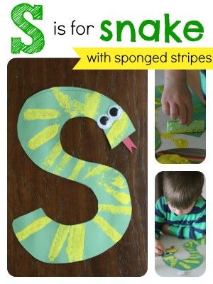 S is for Snake: Alphabet Craft- Pinned by @PediaStaff – Please Visit  ht.ly/63sNt for all our pediatric therapy pins S Is For Snake, Preschool Letter S, Work For Kindergarten, Letter S Crafts, Letter S Activities, Preschool Letter Crafts, Abc Crafts, Alphabet Letter Crafts, The Letter S