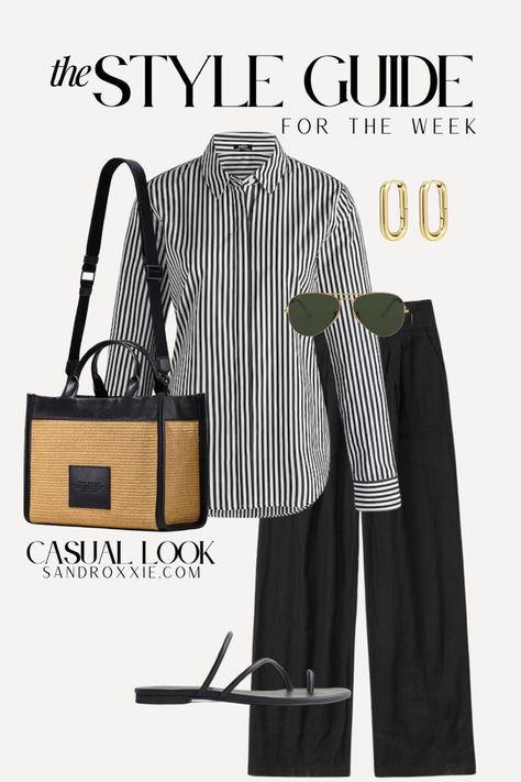 Vacation Outfits Spring, Minimalist Aesthetic Outfit, Black Outfit Casual, Outfit Casual Chic, Business Casual Outfit, Resort Wear Beach, Minimal Wardrobe, Color Combos Outfit, Beach Lunch