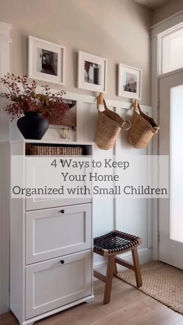 Small Front Entry Shoe Storage, Place To Put Shoes By Door, Shoe Spot By Front Door, Shoe Organization Living Room, Place To Put Keys Ideas, Storage For Shoes At Front Door, Front Door Shoe Storage Entryway Storage Cabinets, Entry Key Storage, Shoe Baskets By Door