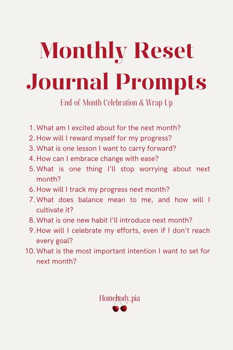 Monthly reset journal prompts, reflection prompts, goal setting prompts, wellness journal ideas, gratitude prompts, personal growth journal, self-care check-in, mindful living prompts, productivity tips, career focus, financial goal planning, relationship journal prompts, habit tracking ideas, intention setting, self-reflection questions, mental health prompts, journal prompts for growth, manifestation prompts, emotional wellness, journaling for balance, monthly reflection ideas, mindful habits Habit Tracking Ideas, Reset Journal Prompts, Journal Ideas Gratitude, Wellness Journal Ideas, Relationship Journal Prompts, Bullet Journal Reflection, Reset Journal, Manifestation Prompts, Setting Prompts