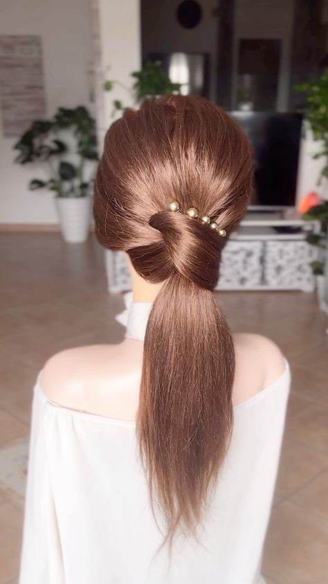 Argentea Lo 🇮🇹 | Braids: Ponytail or Bun? 😍 👉🏻Click the link in bio for to see other hairstyles Tutorials on my YouTube channel 😉 #braidsformyhair... | Instagram Side Up Hairstyles, Braids Ponytail, Ponytail Bun, Hair Upstyles, Elegant Wedding Hair, Dance Hairstyles, Haken Baby, Casual Hairstyles, Hair Braids