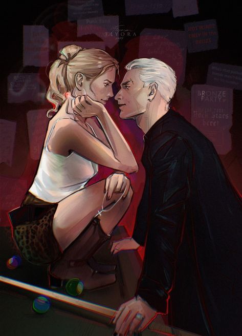 Spike Fanart, Spike And Buffy, Buffy And Spike, Character Fanart, Spike Buffy, Buffy Summers, World On Fire, Buffy The Vampire, Buffy The Vampire Slayer