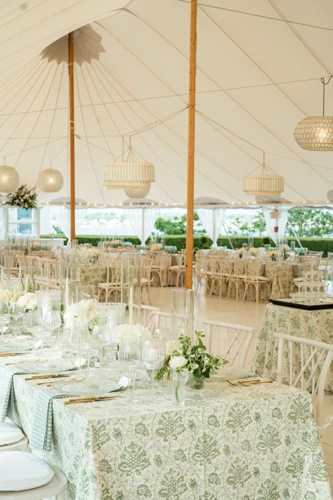 White And Green Wedding Decor, Seafoam Green Wedding, Wedding Floor Plan, Green Wedding Decor, Wedding Furniture Rental, Hanging Florals, Newport Ri Wedding, Tent Wedding Reception, Garden Chic Wedding