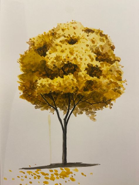 Ginko Tree Art, Ginkgo Tree Drawing, Different Kinds Of Flowers, Nature Collage, Ginkgo Tree, Fall Mood Board, Tree Sketches, Wood Tree, Tree Drawing