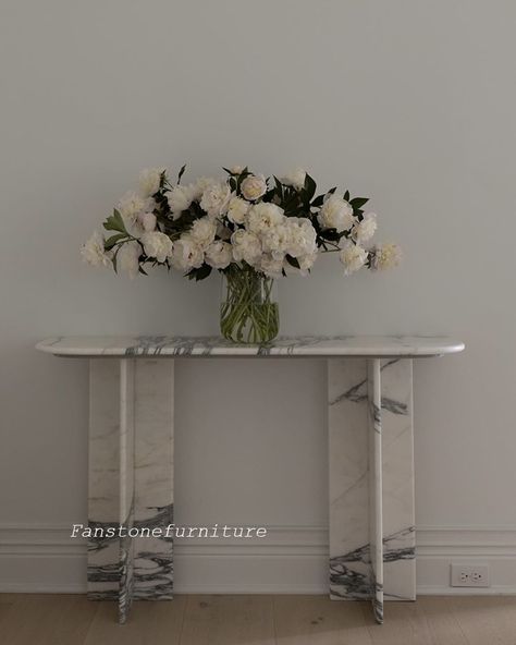 CUSTOM - Arabescato Marble Console Table Thanks for the feedback picture from @willowstyleco #arabescato #naturalmarble #arabescatomarble #consoletable #homefurniture #interiorinspo #homedecoration #marble #interiordesign #decorativeart #fanstonefurnitures #marblefurniture #fanstonefurniture #marbletable #decoration #marblestone #furnituredesign #table #homedecor #customfurniture #uniquedesign #homedecoratıon #furniture #marblehome #interior #naturalstone #luxurylifestyle #marbledesign Arabescato Marble, Marble Home, Marble Console Table, Circle Table, Marble Console, Marble Furniture, Marble Table, Marble Design, Marble Stones