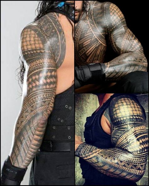 Roman Reigns Tattoo Design, Roman Reigns Tattoo, Roman Reigns, Tattoo Design, Reign, Sleeve Tattoos, Sims 4, Wwe, Tattoo Designs