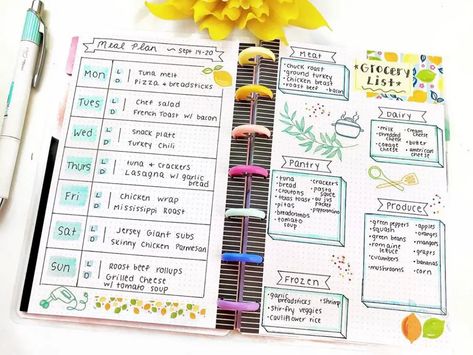 Meal Plan Bullet Journal, Meal Plan Journal, Journaling 2024, Diy Meal Planner, Bullet Journal Meal Plan, Bujo Trackers, Dot Planner, 2024 Bujo, Master To Do List