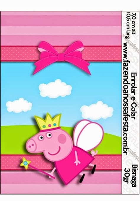 Peppa Pig Party Decorations, Peppa Pig Birthday Party, Candy Bar Labels, Peppa Pig Party, Pig Party, Peppa Pig Birthday, Blogger Templates, Fairy Parties, Peppa Pig