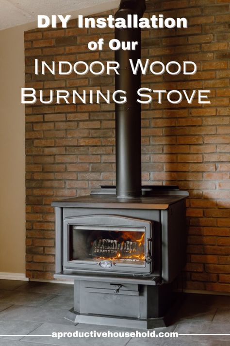 Indoor Wood Burning Stove, Diy Wood Burning Stove, Indoor Wood Stove, Wood Stove Installation, Barrel Stove, Rocket Mass Heater, Diy Wood Stove, Stove Installation, Wood Stove Fireplace