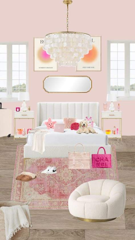 Made a shuffle based on the other shuffle I did🩷 #buildyourroom #preppy #preppyroom #fyp Shuffle Bedroom, Preppy Bedroom Layout, Shuffles Room Decor, Preppy Bedroom Background, Realistic Preppy Room, Preppy Bedroom Shuffle, Preppy Bg Bedroom, Dream Bedroom Luxury, Beachy Room Decor