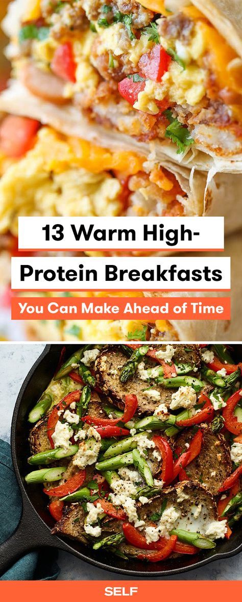 Breakfast With Protein, High Protein Breakfasts, Protein Breakfasts, Breakfast Burritos Frozen, Healthy Breakfast Casserole, Menu Sarapan Sehat, High Protein Breakfast Recipes, Breakfast Casseroles, Warm Breakfast