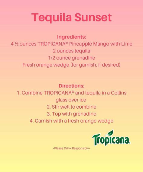 Tequila Sunset Tequila Sunset Recipe, Bachelorette Tops, Tequila Sunset, 22nd Bday, Sunset Party, Collins Glass, Dark Purple Wallpaper, Orange Wedges, Tequila Sunrise